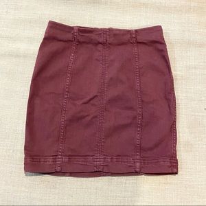 Free People Modern Femme Denim Mini Skirt